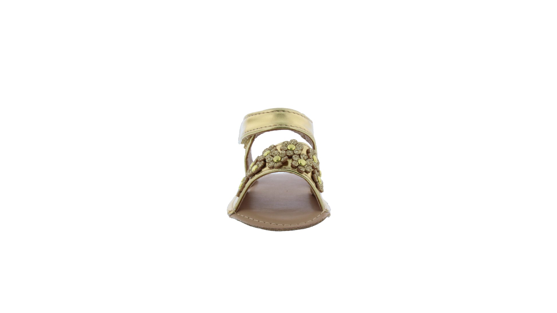 Baby Sandal with Flower Apliques