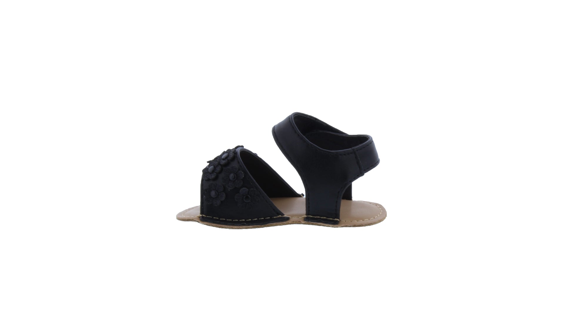 Baby Sandal with Flower Apliques