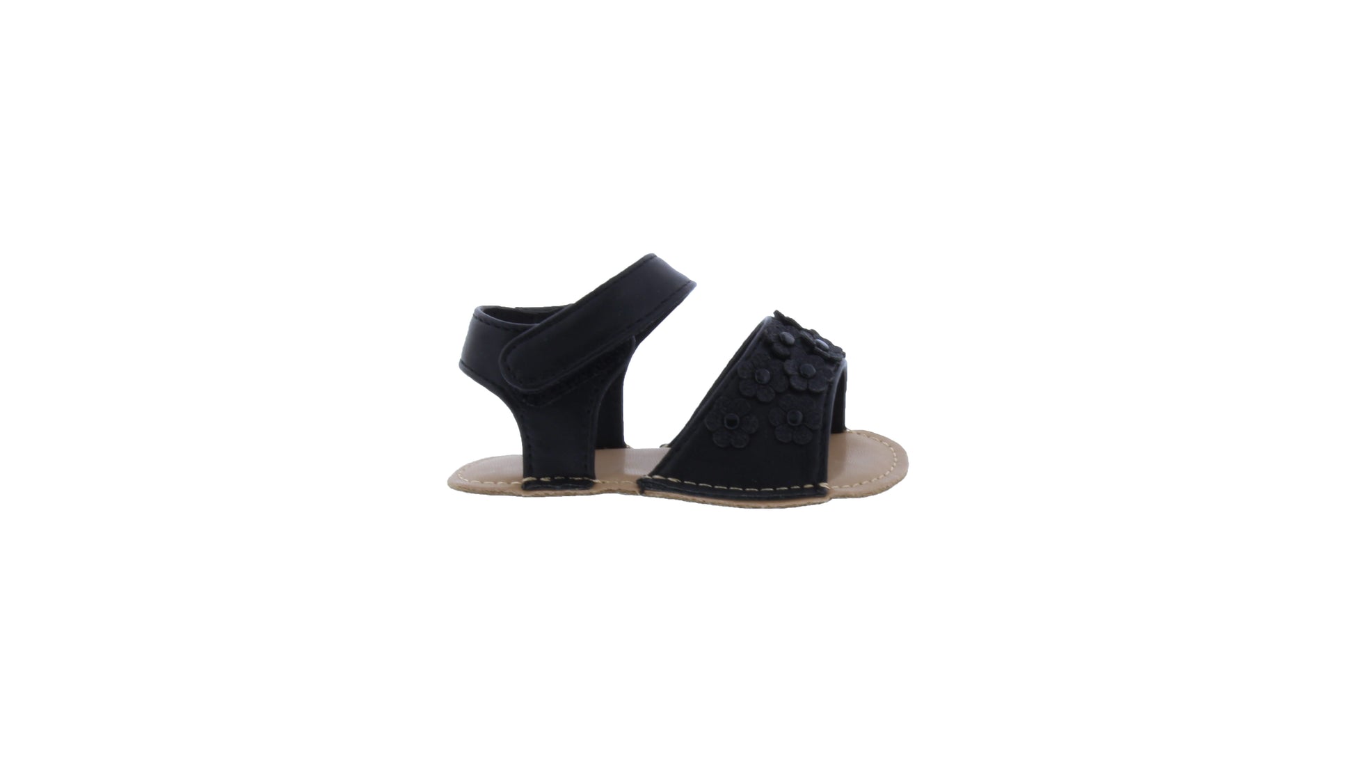 Baby Sandal with Flower Apliques