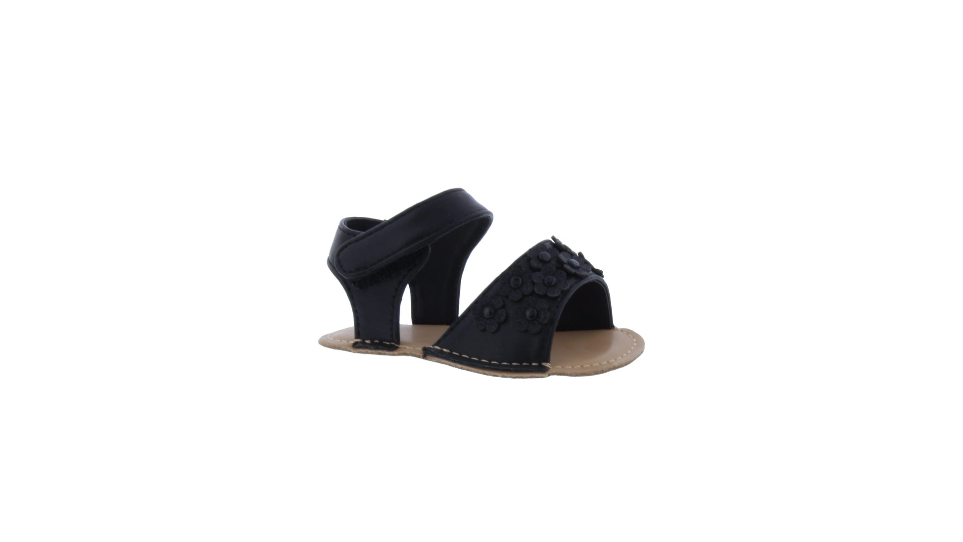 Baby Sandal with Flower Apliques
