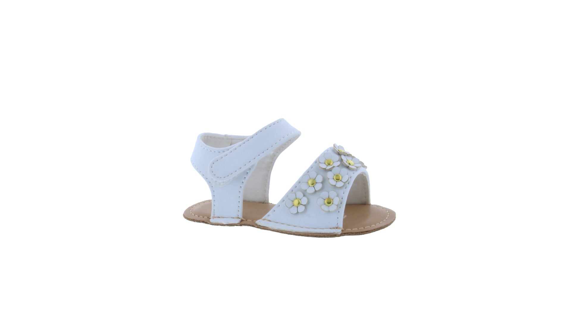Baby Sandal with Flower Apliques