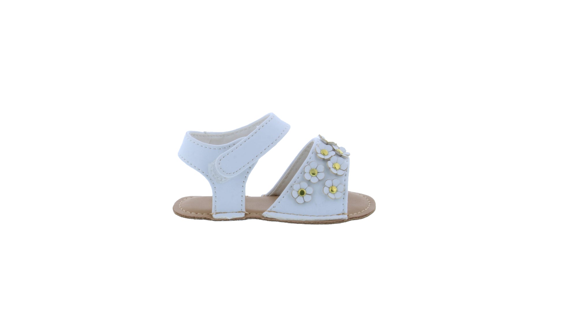 Baby Sandal with Flower Apliques