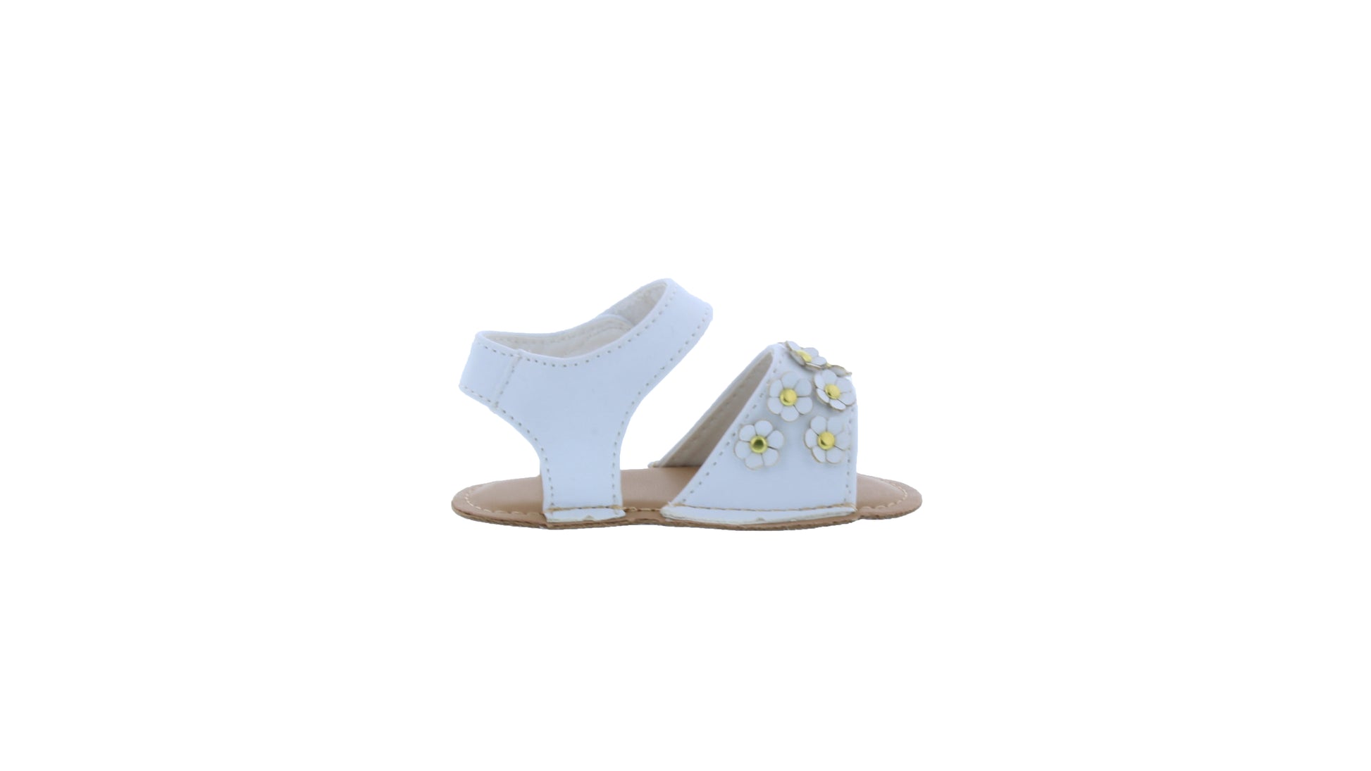 Baby Sandal with Flower Apliques