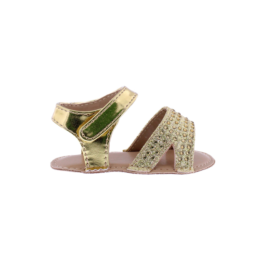 Baby Glitter & Rhinestone Sandal with Bow