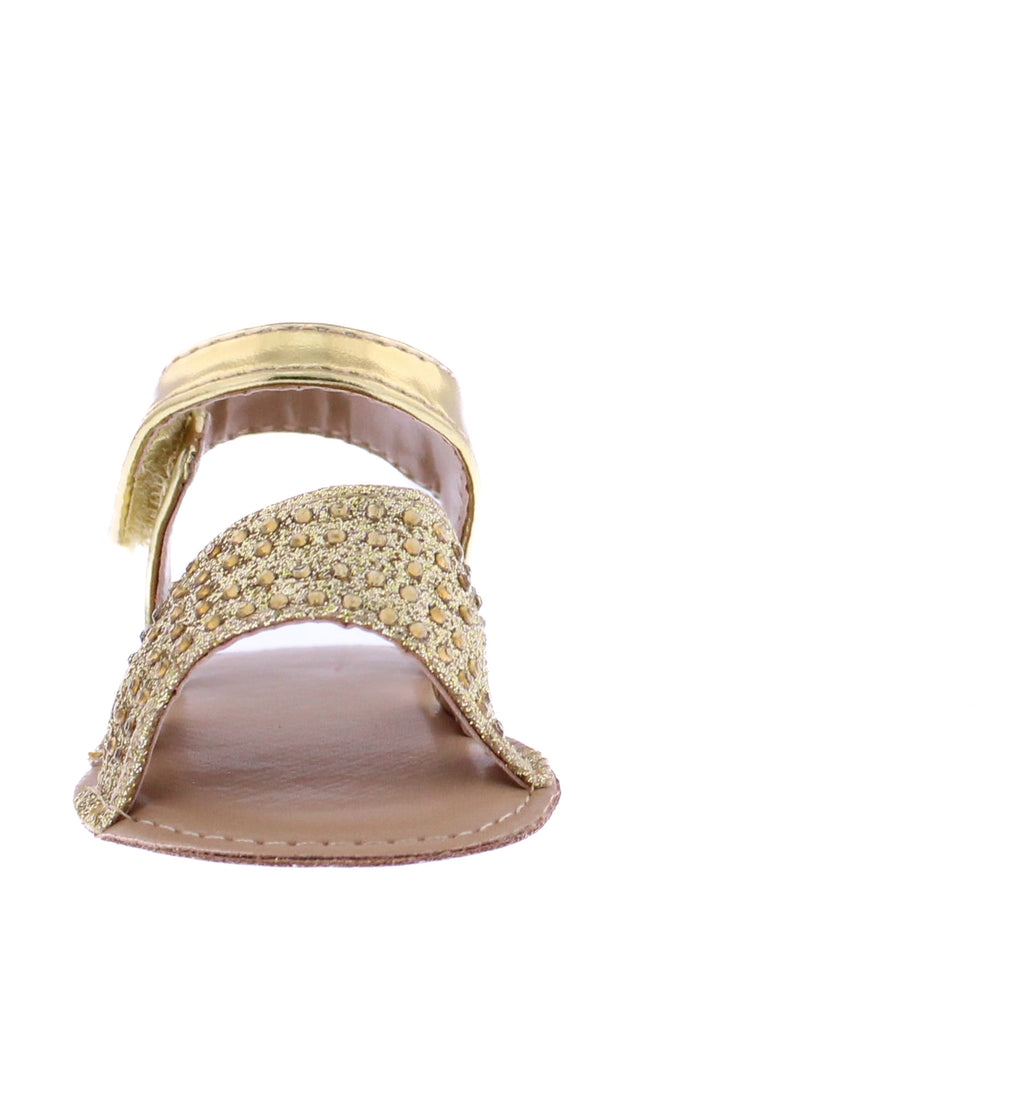 Baby Glitter & Rhinestone Sandal with Bow