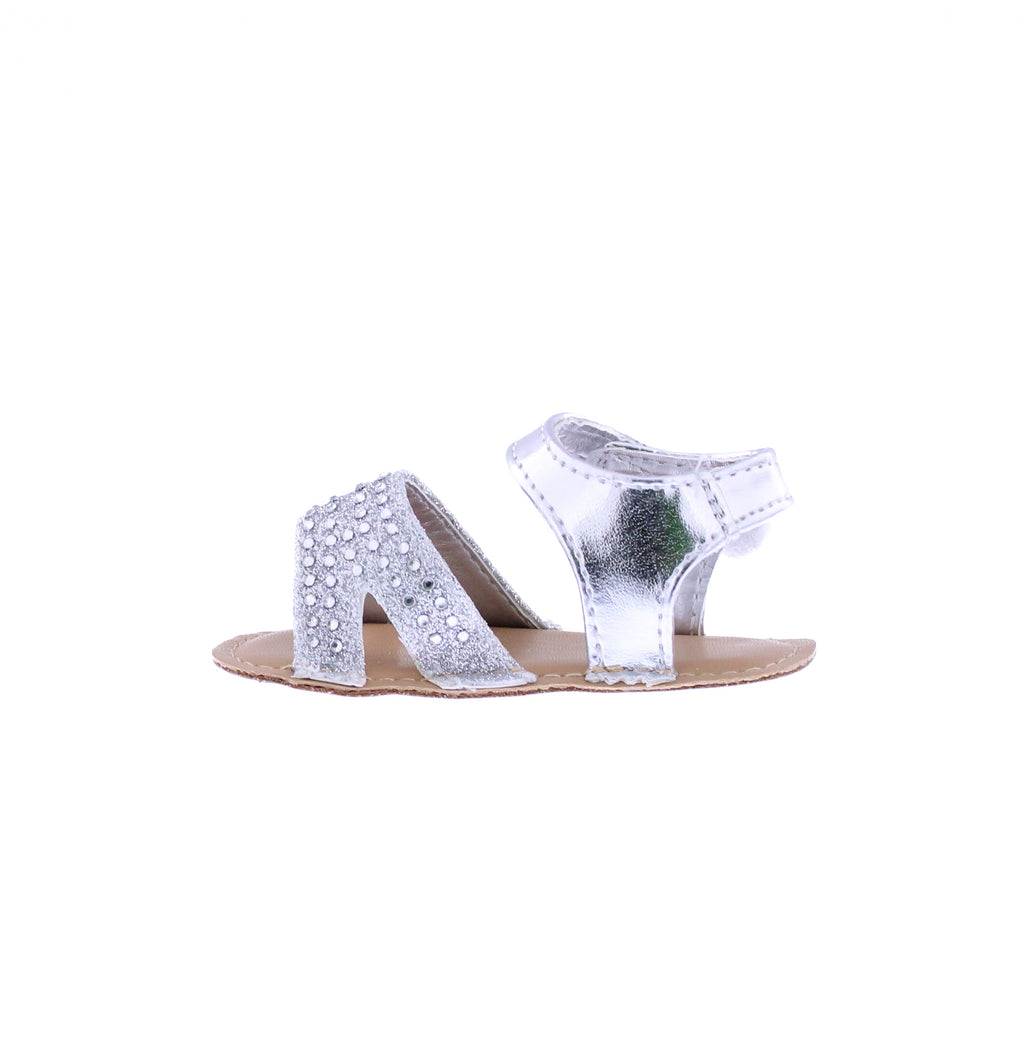 Baby Glitter & Rhinestone Sandal with Bow