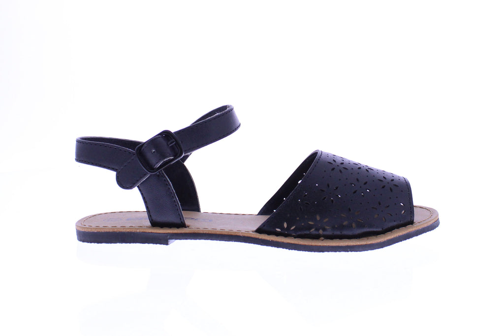 Girls Abarca Sandal with Buckle Closure