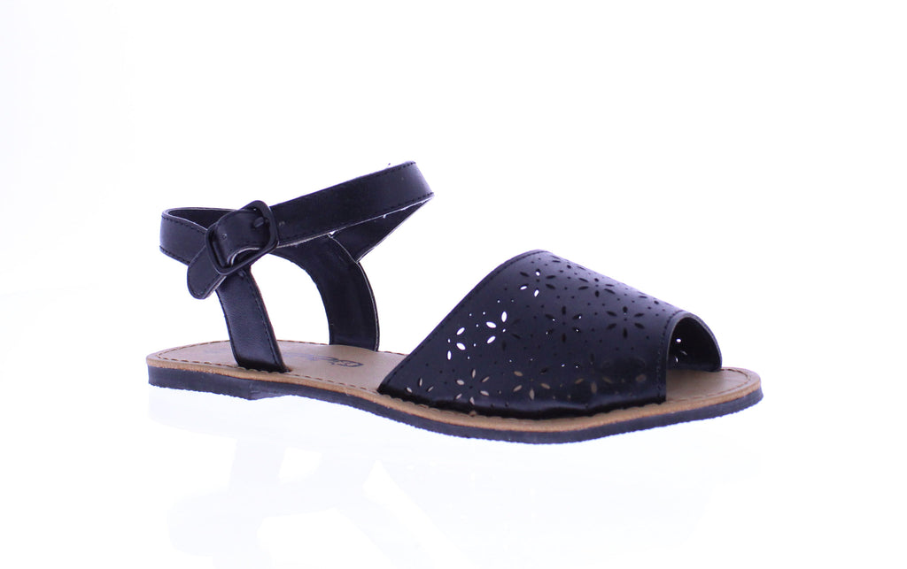 Girls Abarca Sandal with Buckle Closure