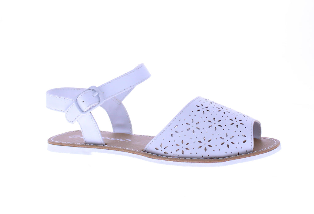 Girls Abarca Sandal with Buckle Closure