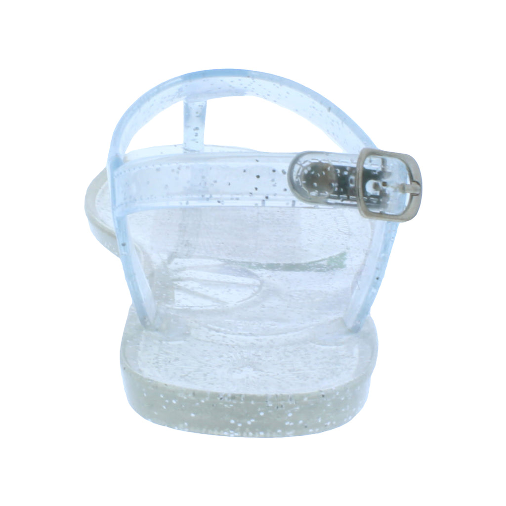Girls Plastic Sandal with Buckle Closure