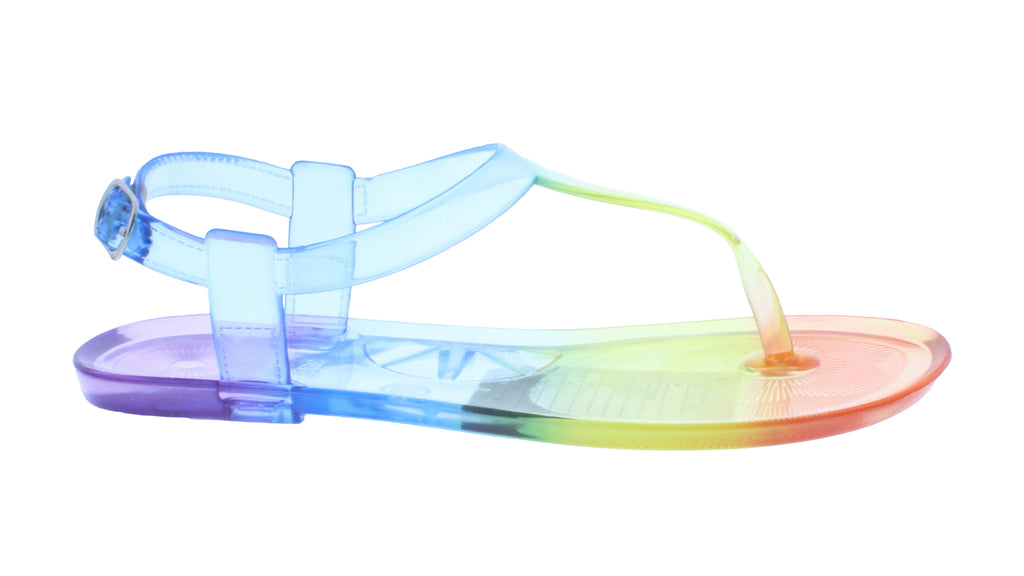 Girls Plastic Sandal with Buckle Closure