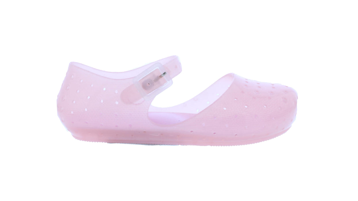 Girls Plastic Sandal with Buckle Closure
