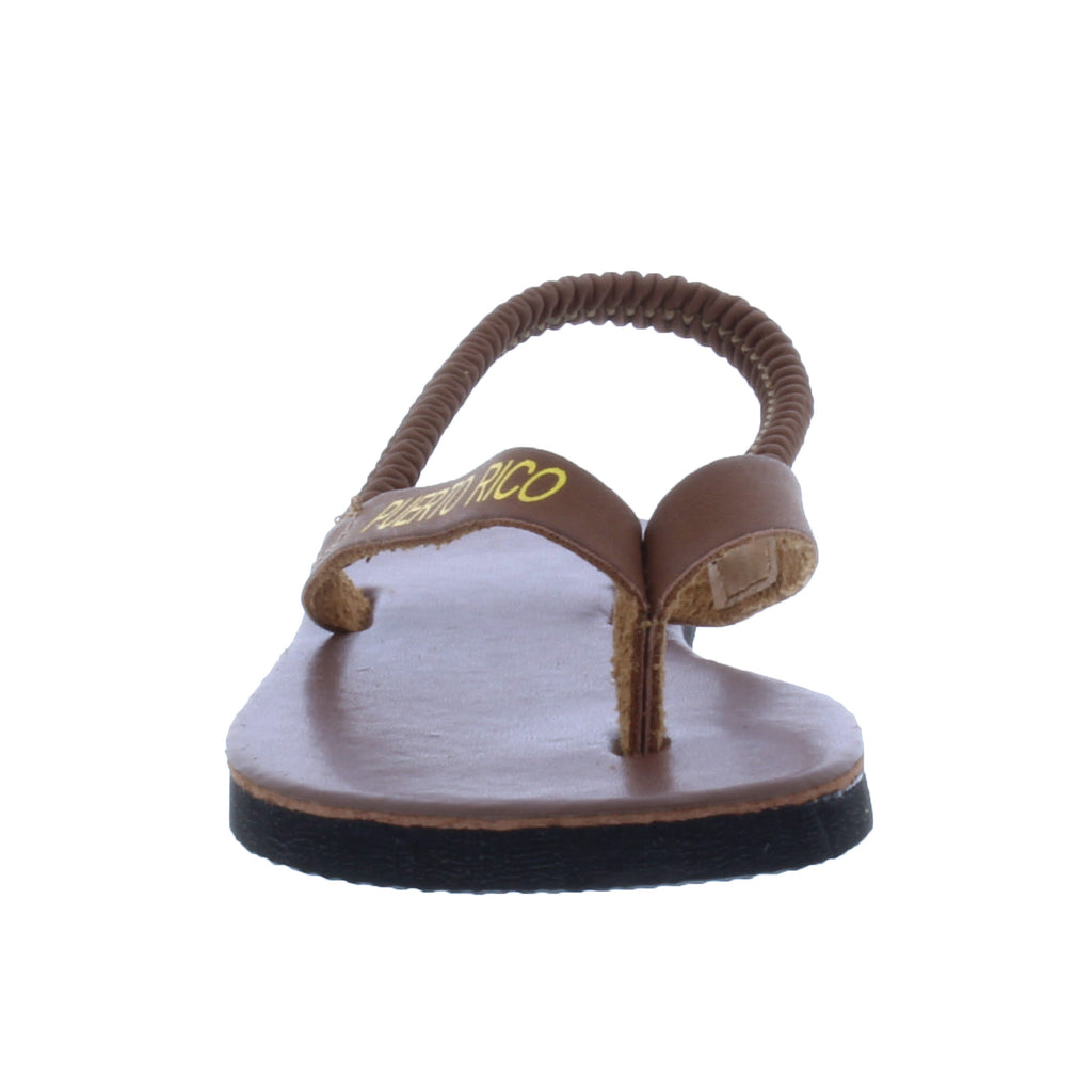 Chanclas Unisex de Piel Sintética con Estampado Puerto Rico