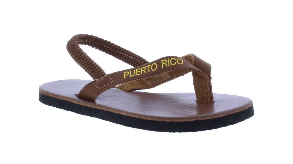 Chanclas Unisex de Piel Sintética con Estampado Puerto Rico