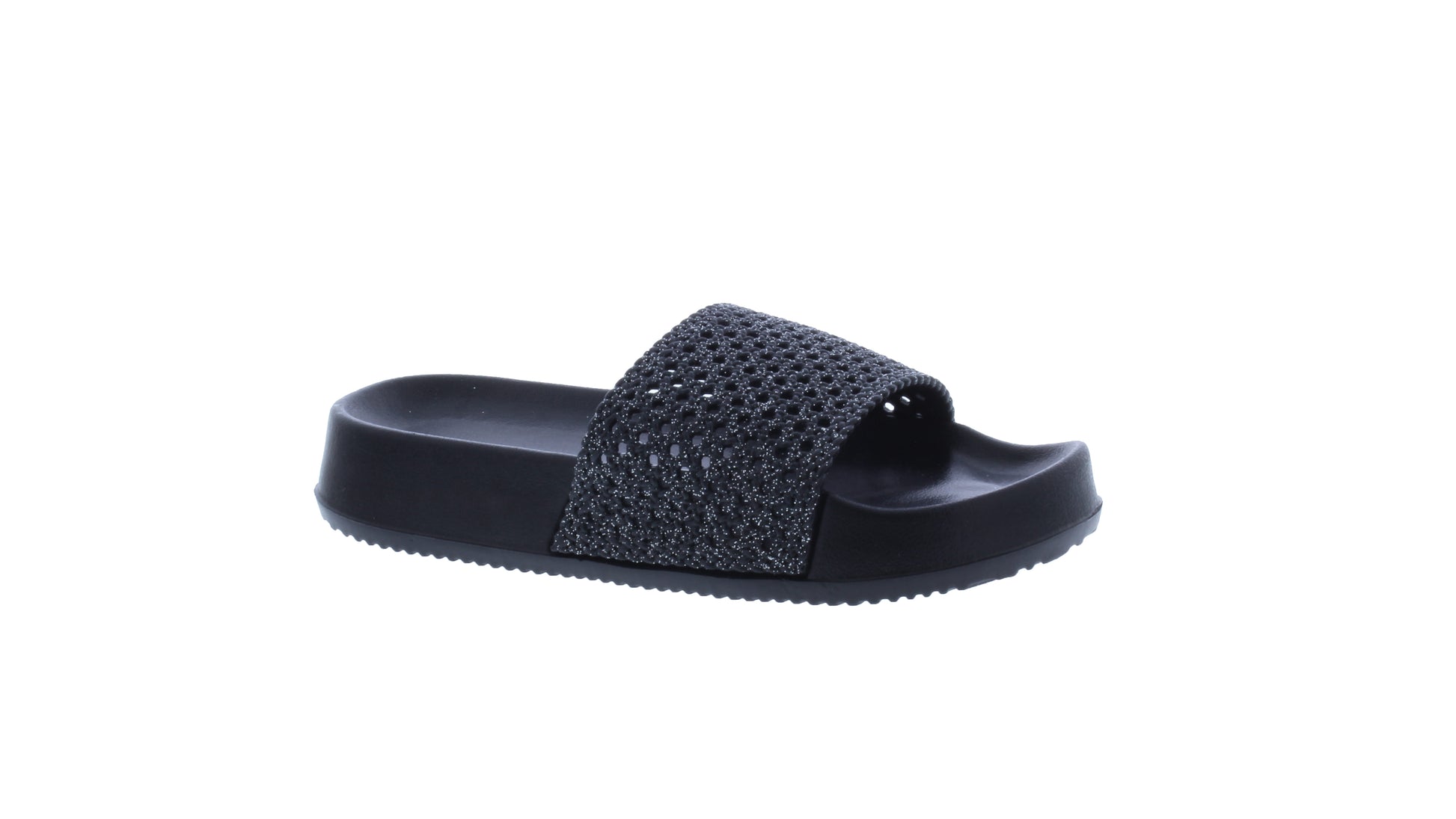 Girls Glitter Wedge Slide