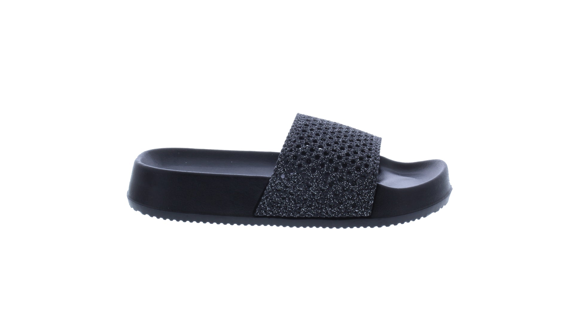 Girls Glitter Wedge Slide