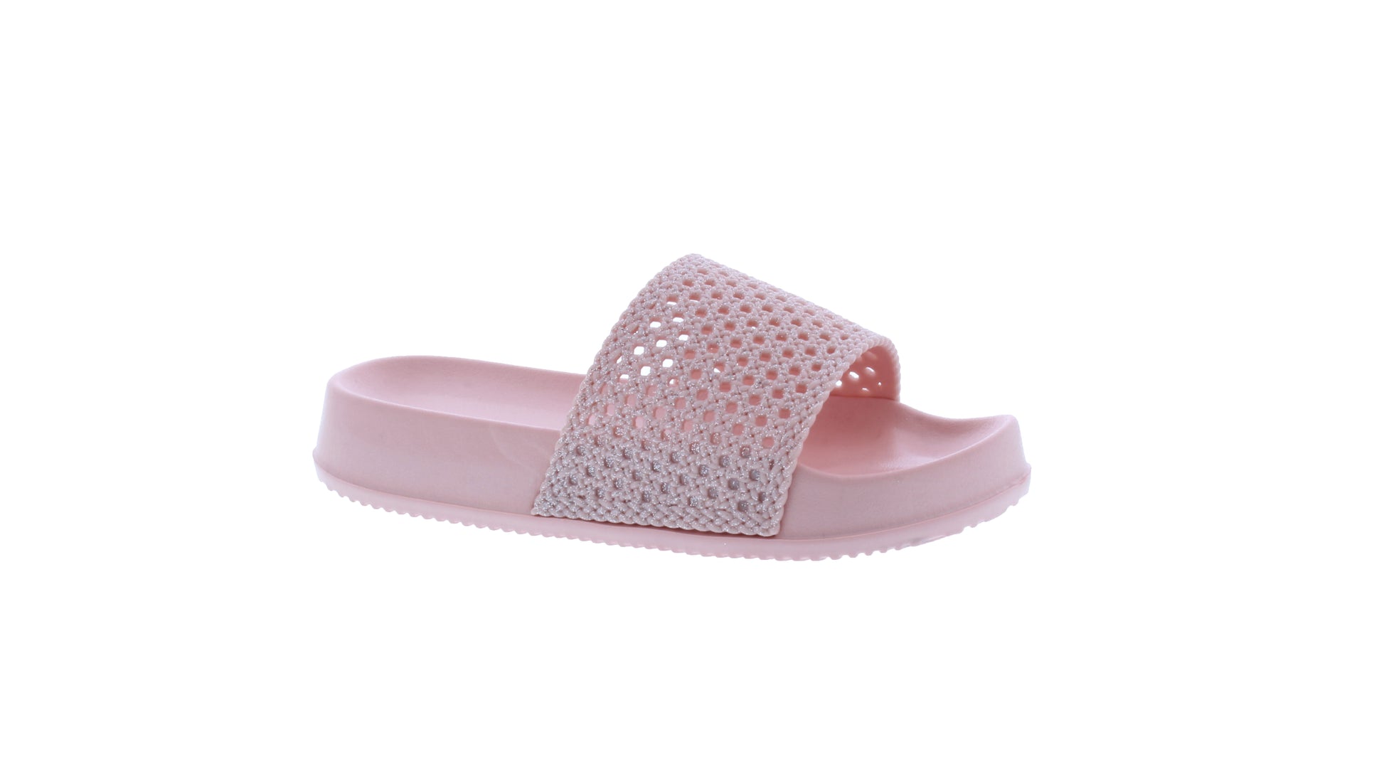 Girls Glitter Wedge Slide