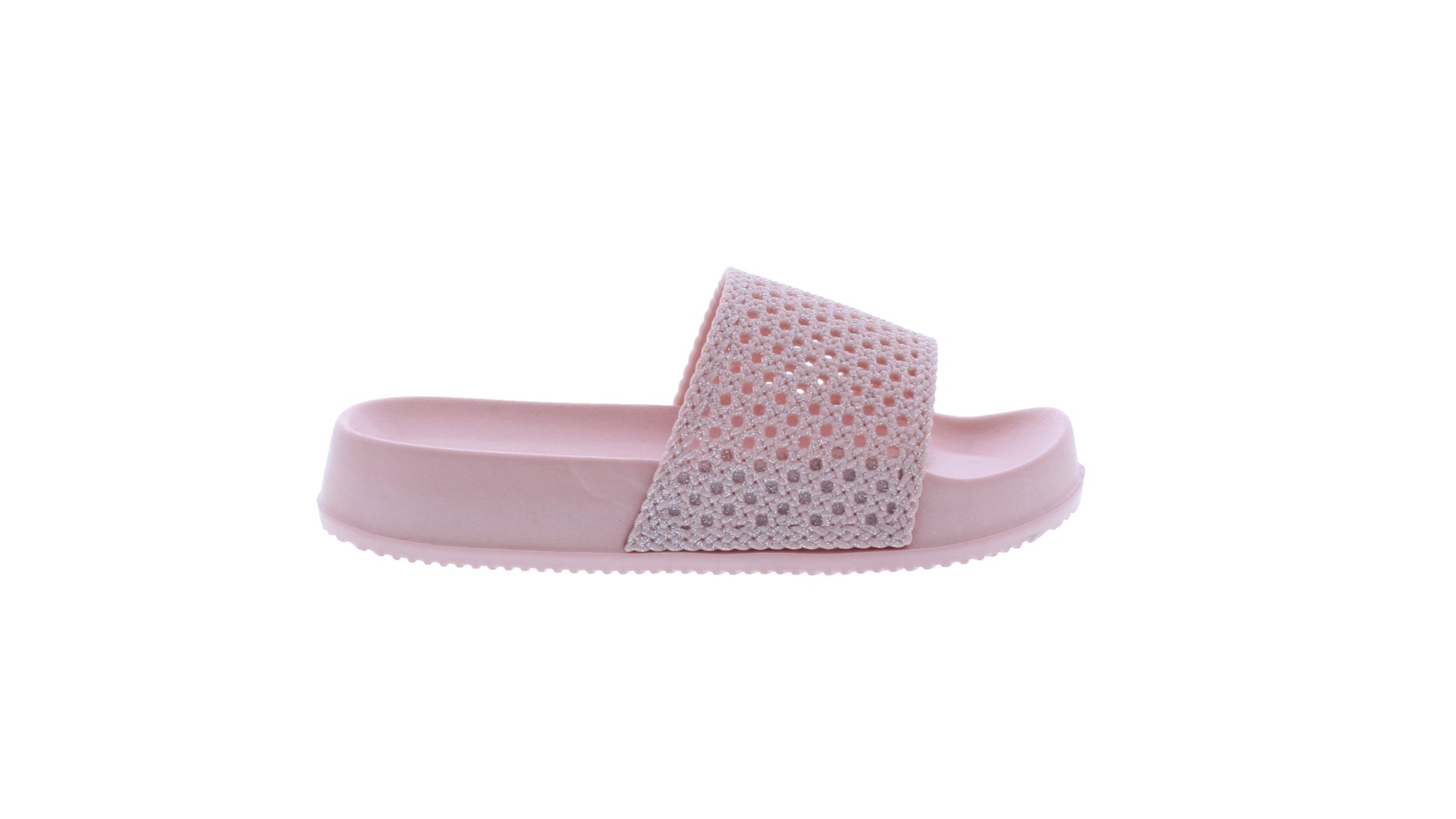 Girls Glitter Wedge Slide