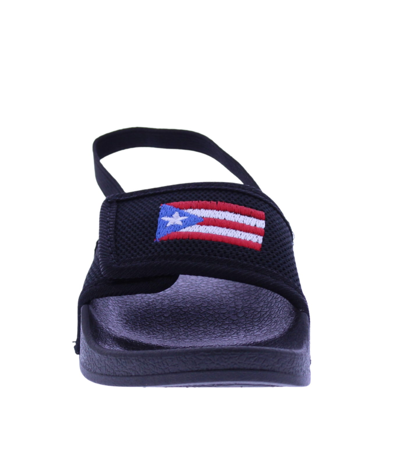 Kids Velcro Fly Knit Slide with Puerto Rico Flag