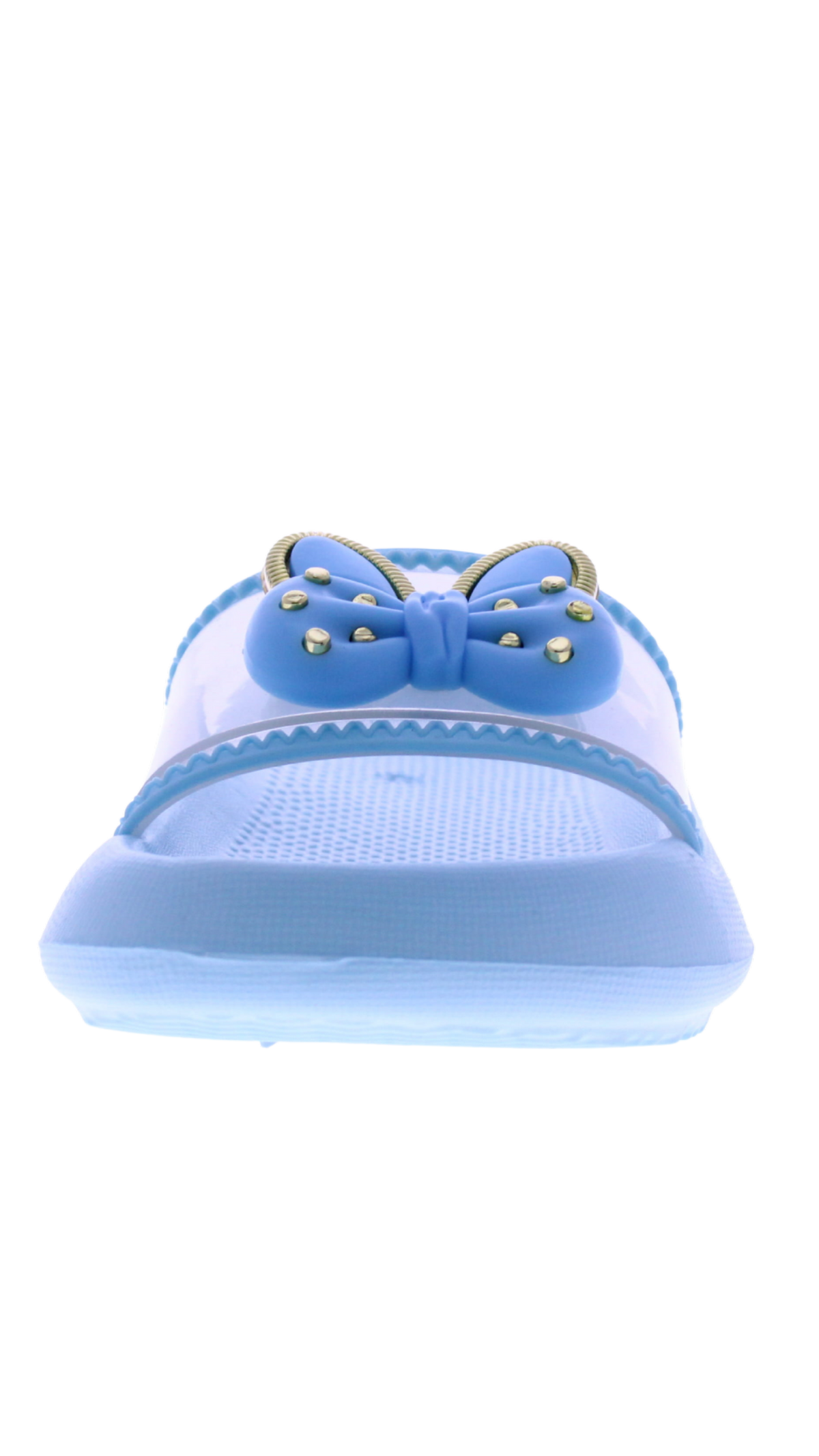 Kids' Bunny Bow Clear Strap Slide