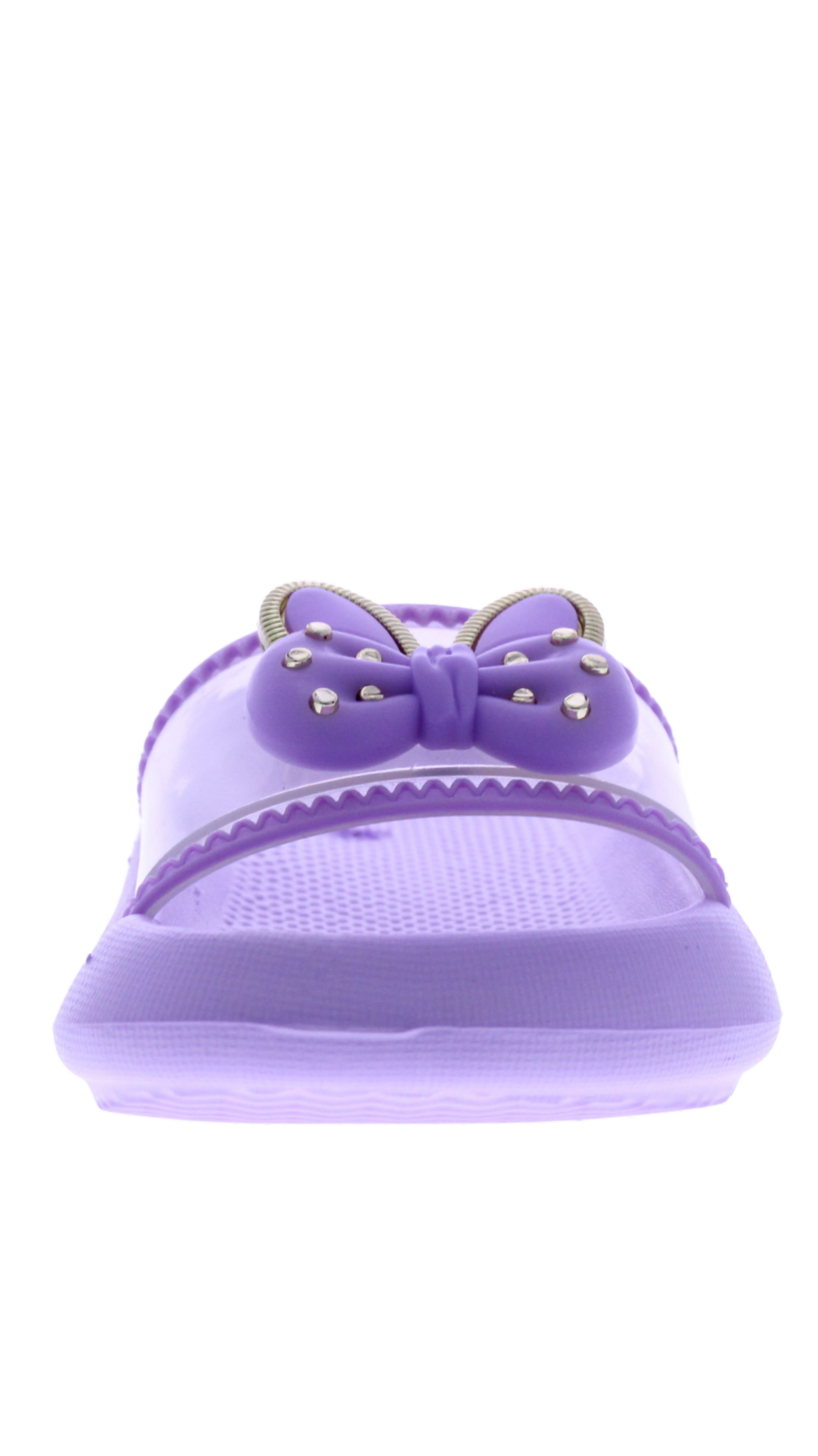 Kids' Bunny Bow Clear Strap Slide