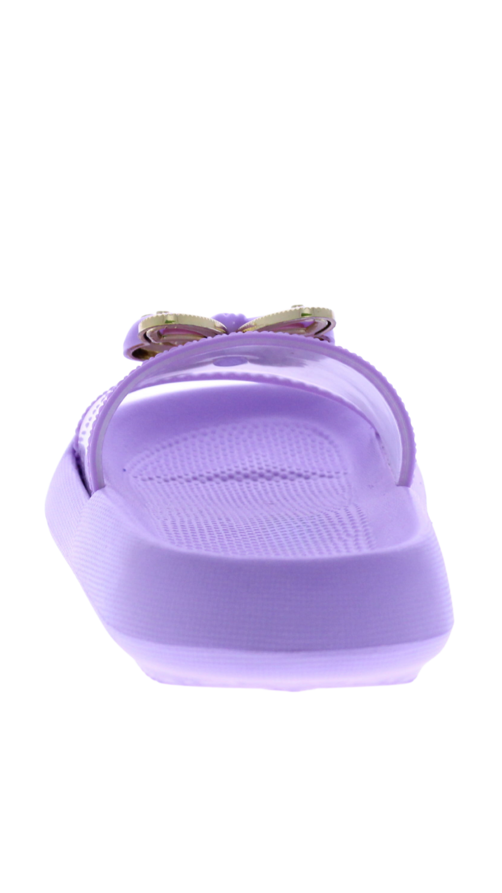 Kids' Bunny Bow Clear Strap Slide