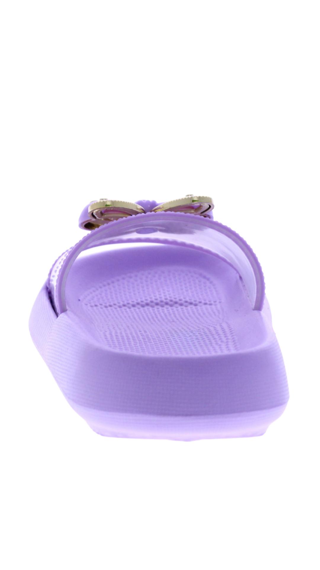 Kids' Bunny Bow Clear Strap Slide