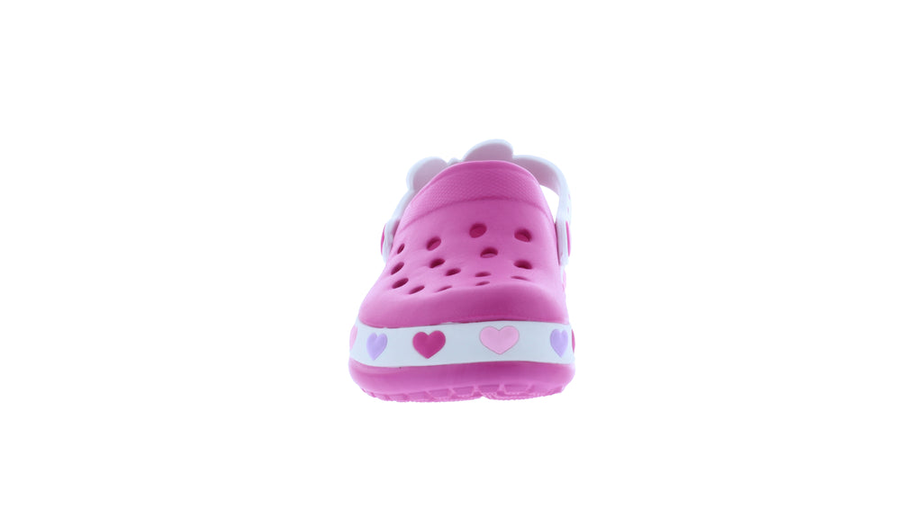 Girls Clog with Heart Print Band