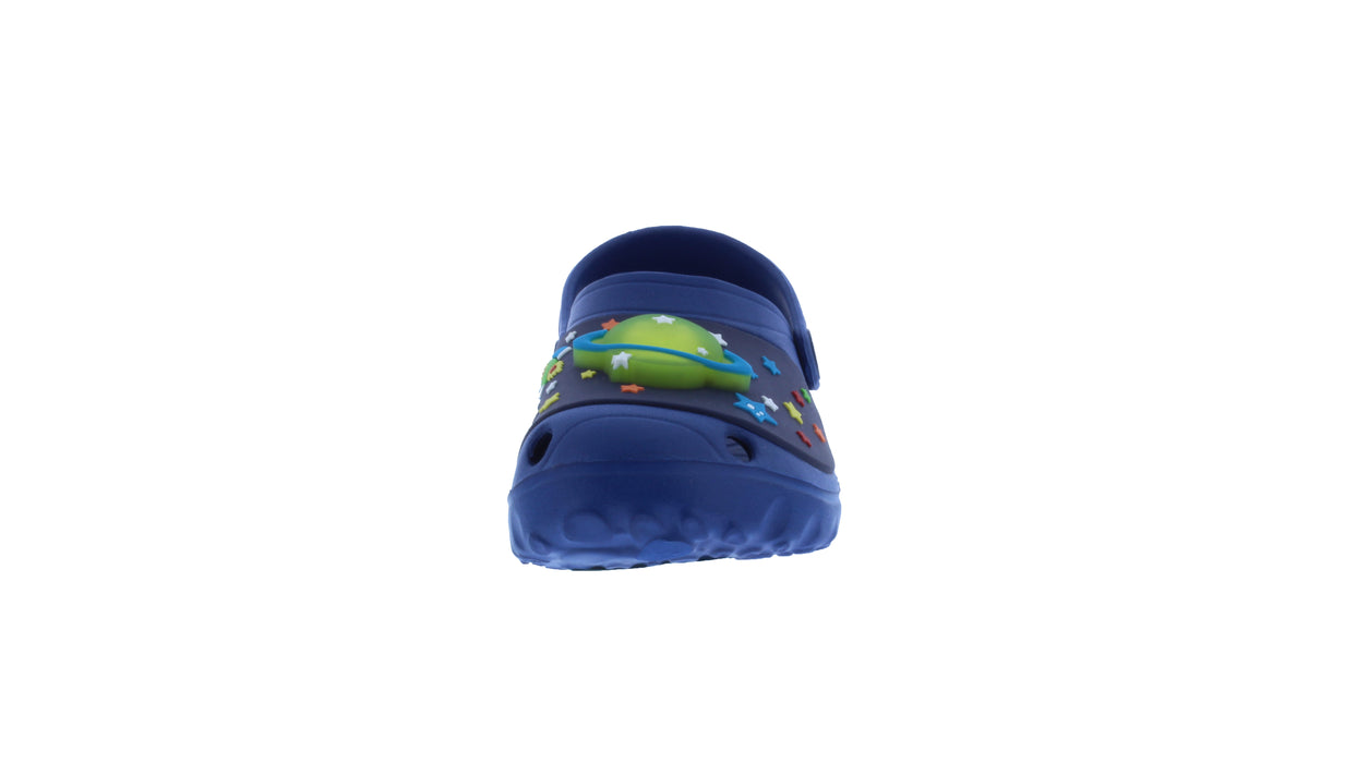 Boys Rubber Clog with Light Up Planet