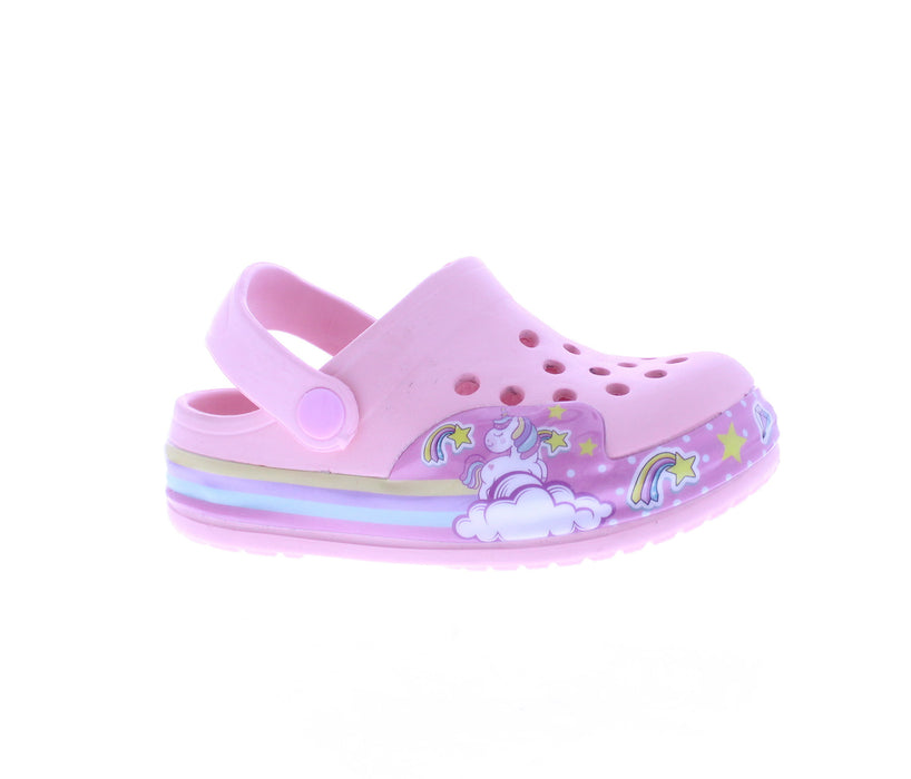Girls Clog with Unicorn Light Up Band