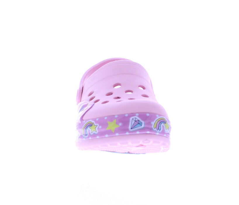 Girls Clog with Unicorn Light Up Band