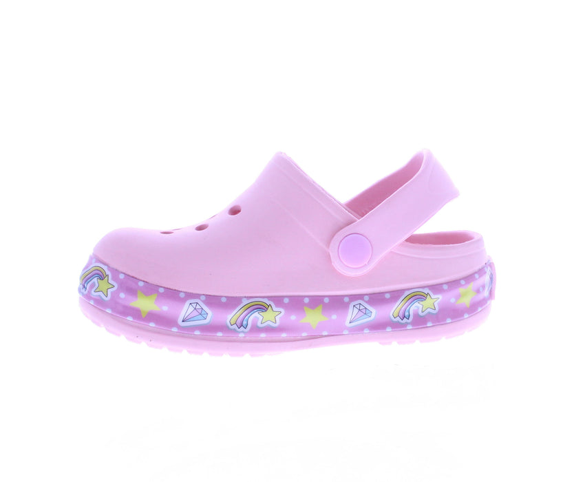 Girls Clog with Unicorn Light Up Band