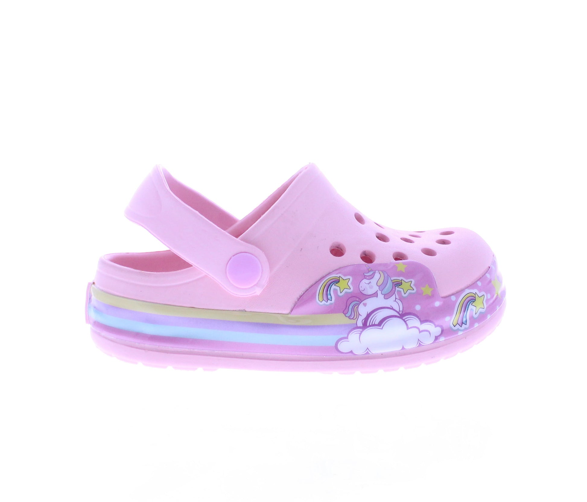 Girls Clog with Unicorn Light Up Band