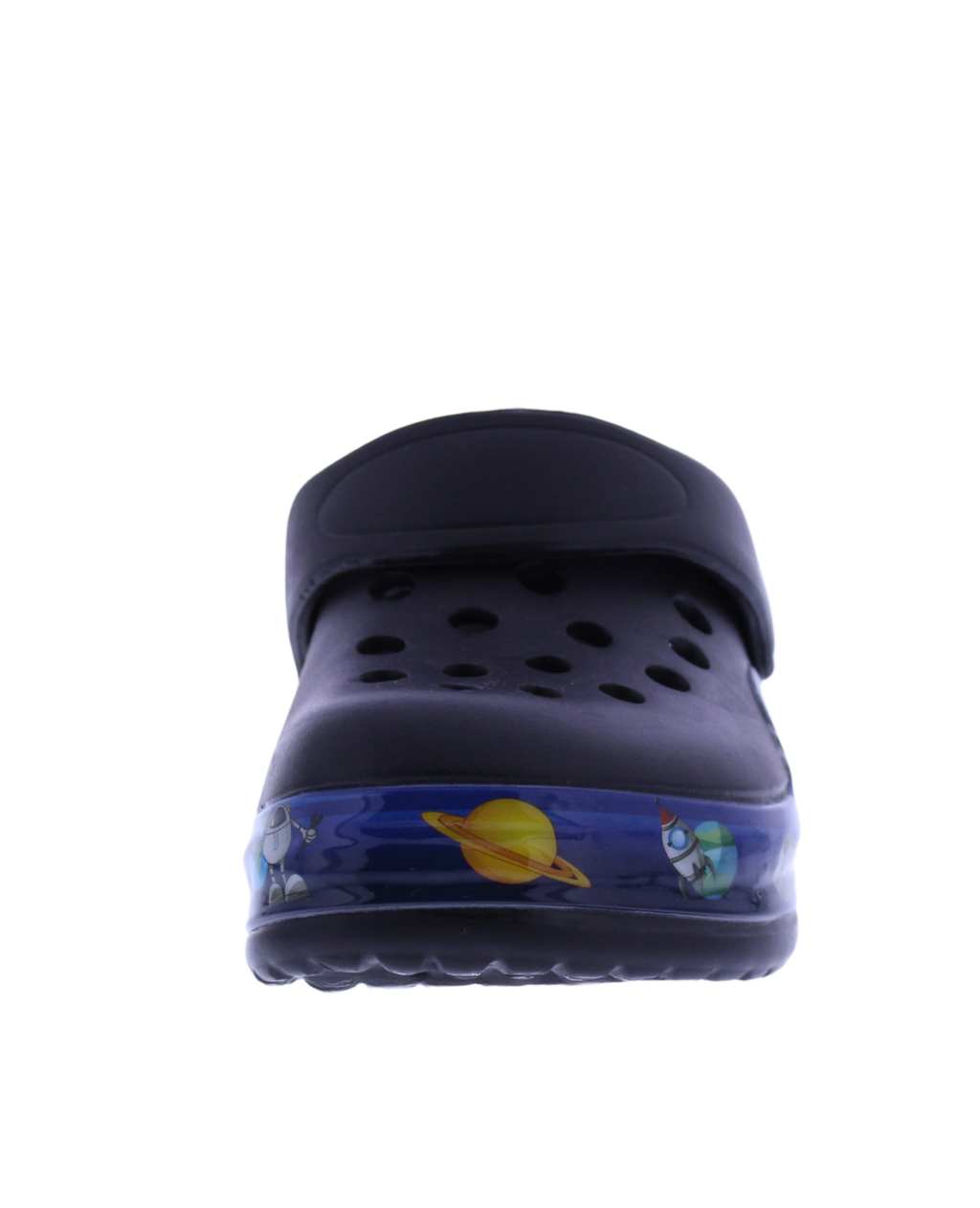 Kids Clog with a Space Theme Light Up Band