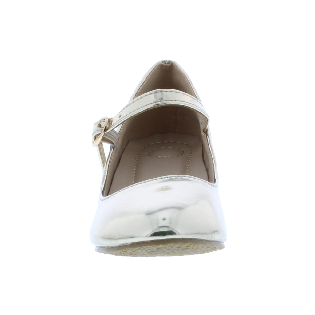 Zapatilla Bailarina Niña con Tacón y Cierre Hebilla