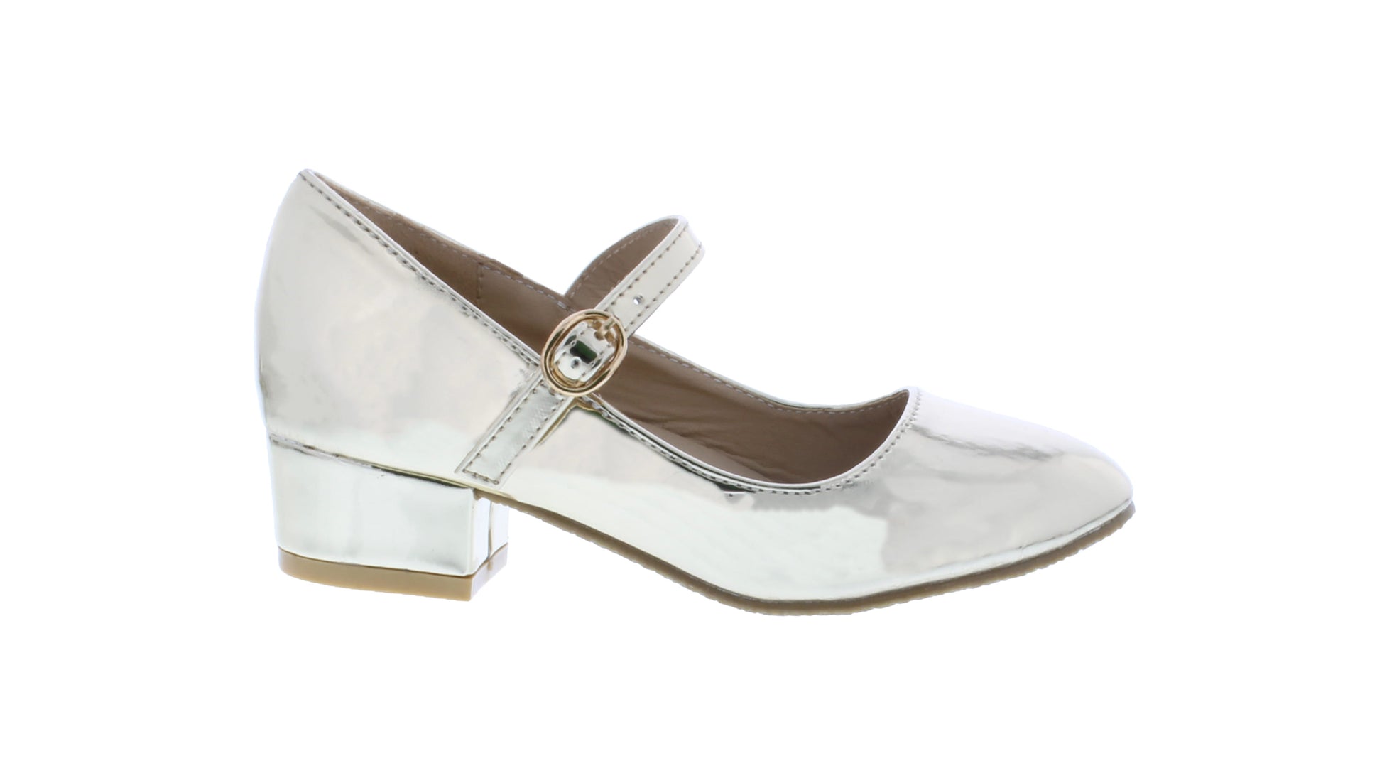 Girls Block Heel Ballerina