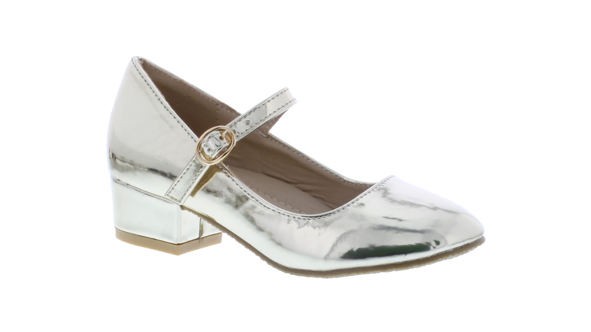 Girls Block Heel Ballerina