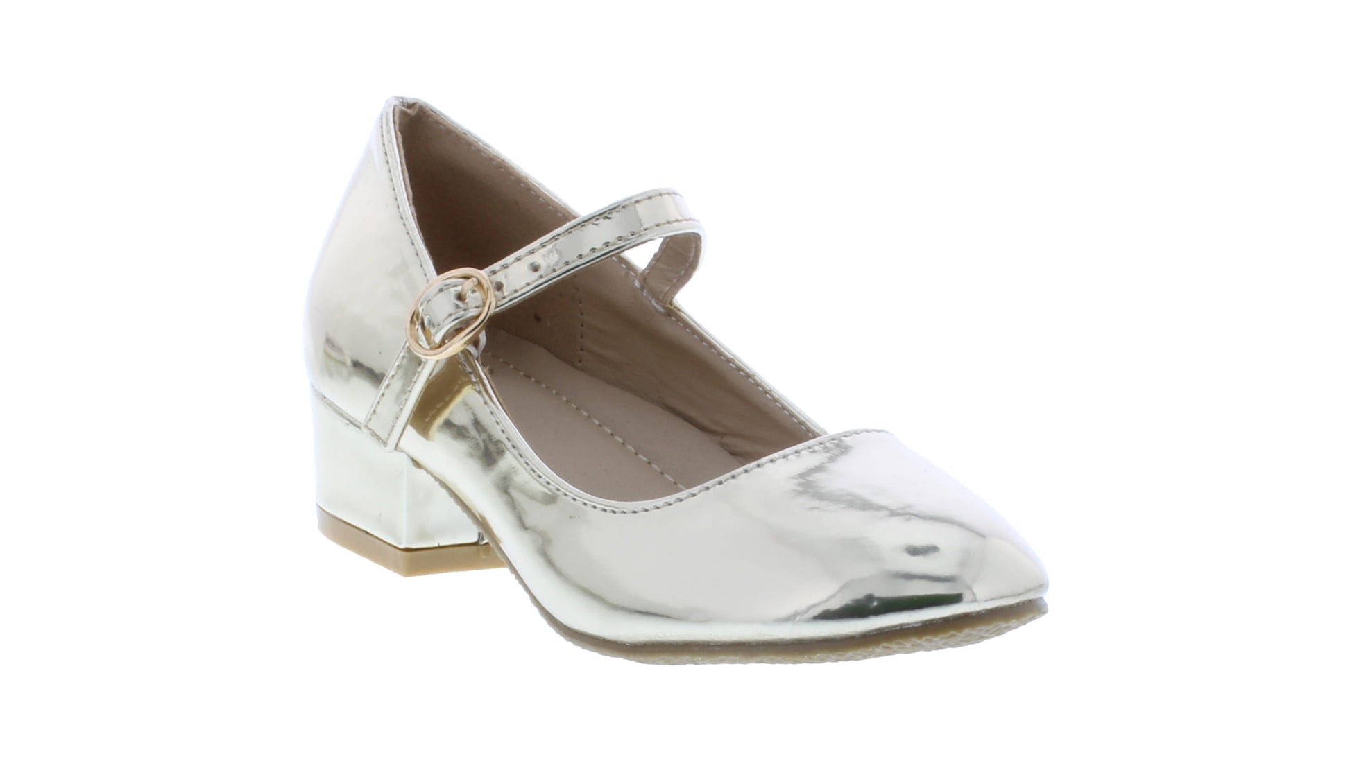 Girls Block Heel Ballerina