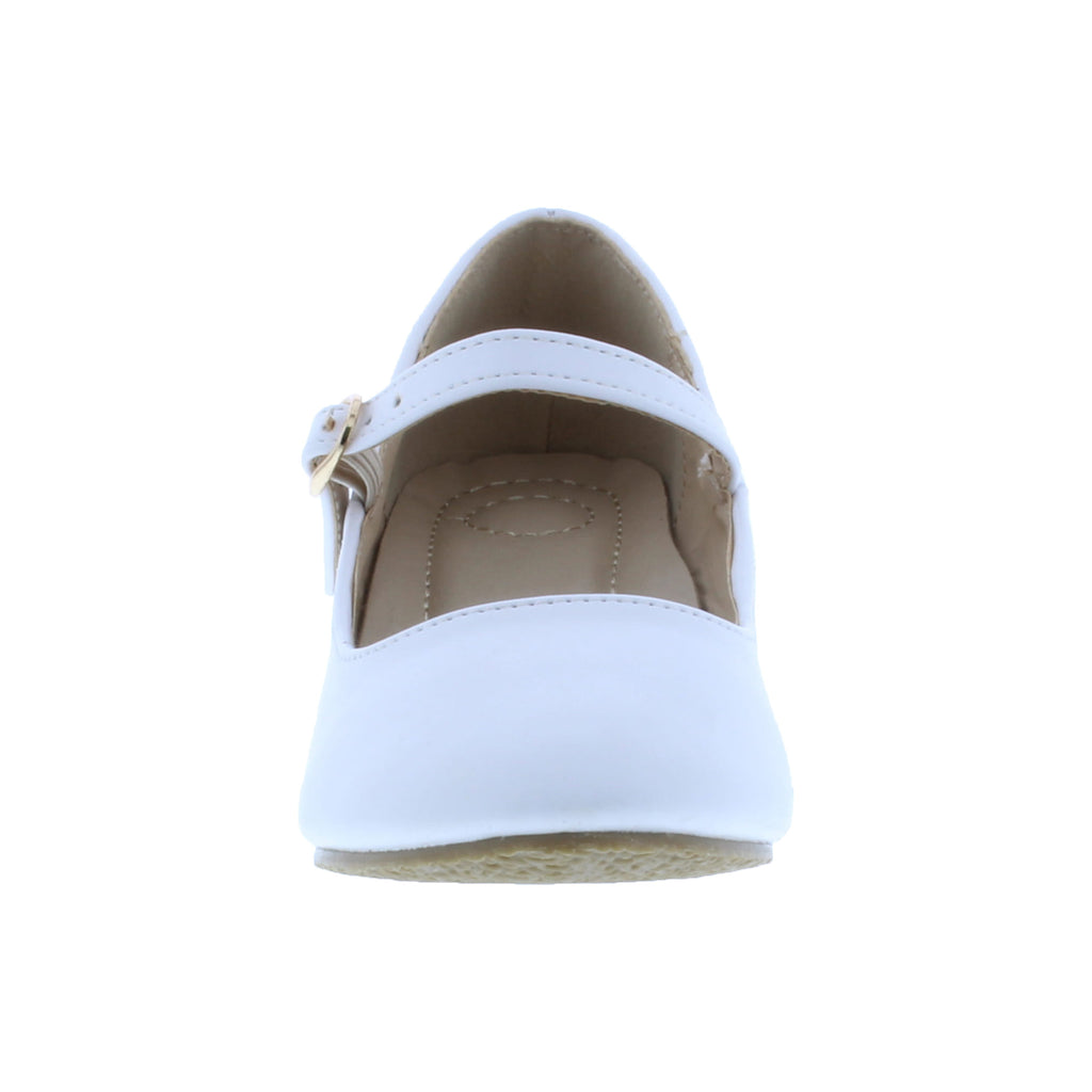 Zapatilla Bailarina Niña con Tacón y Cierre Hebilla