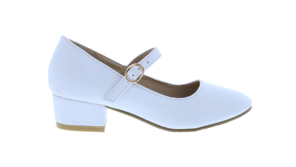 Zapatilla Bailarina Niña con Tacón y Cierre Hebilla