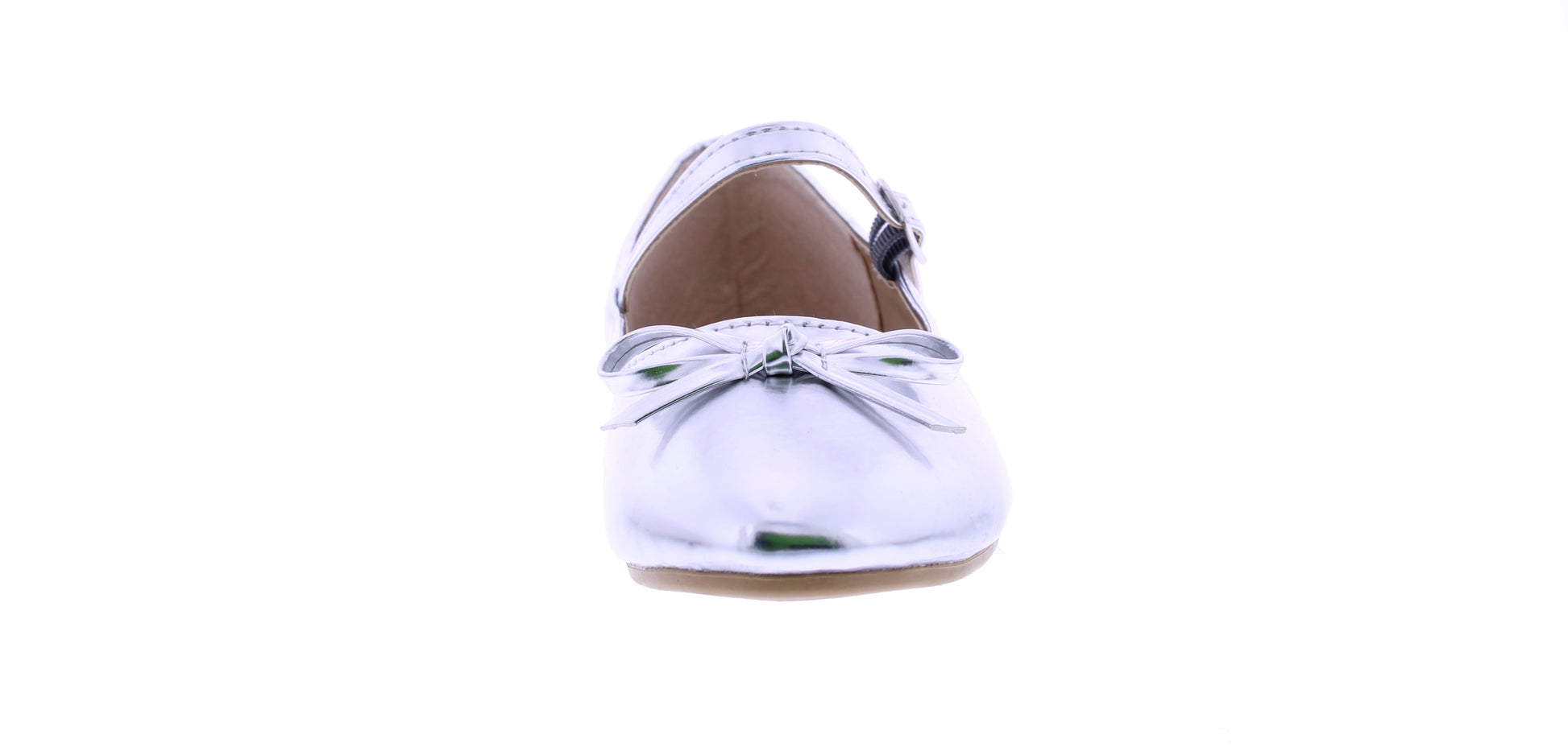 Girls Ballerina with Bow and Buckle Closure