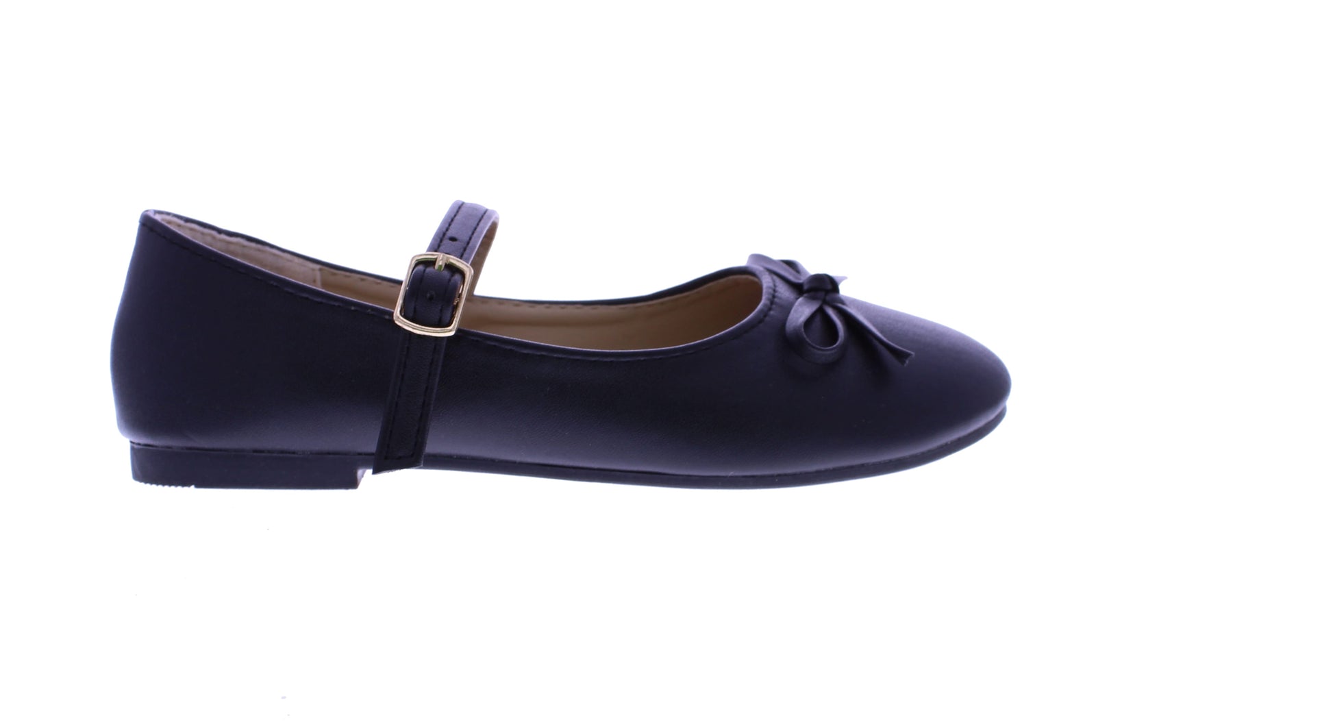 Girls Ballerina with Bow and Buckle Closure