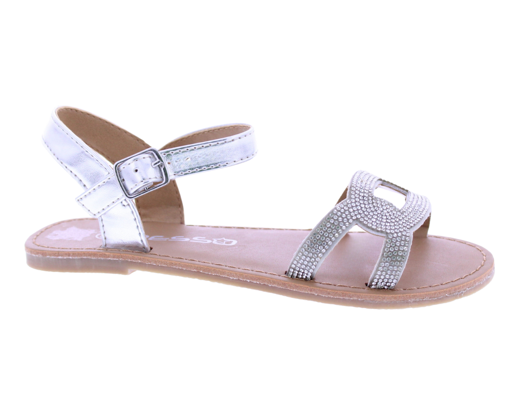 Kids Rhinestone Chain Link Sandal