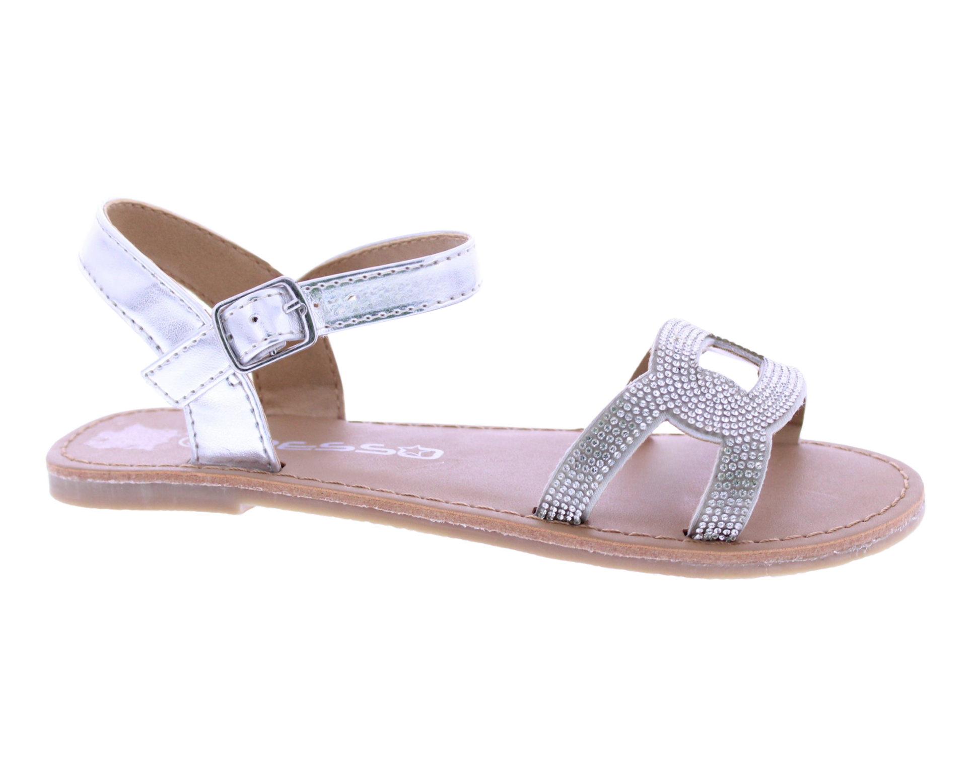 Kids Rhinestone Chain Link Sandal
