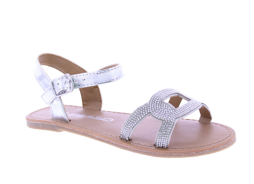 Kids Rhinestone Chain Link Sandal