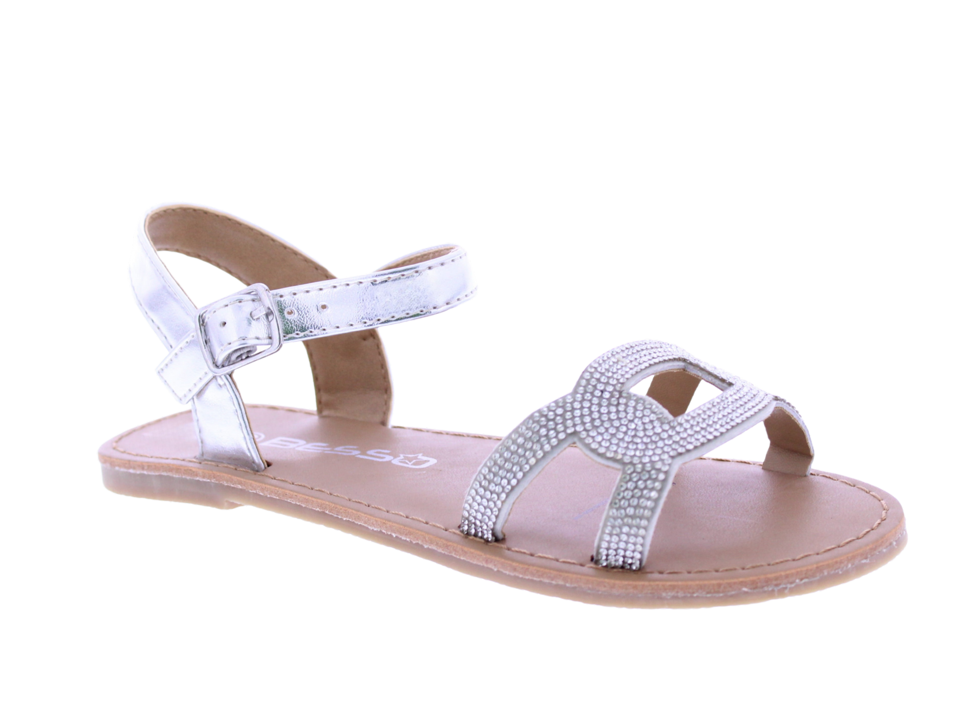 Kids Rhinestone Chain Link Sandal