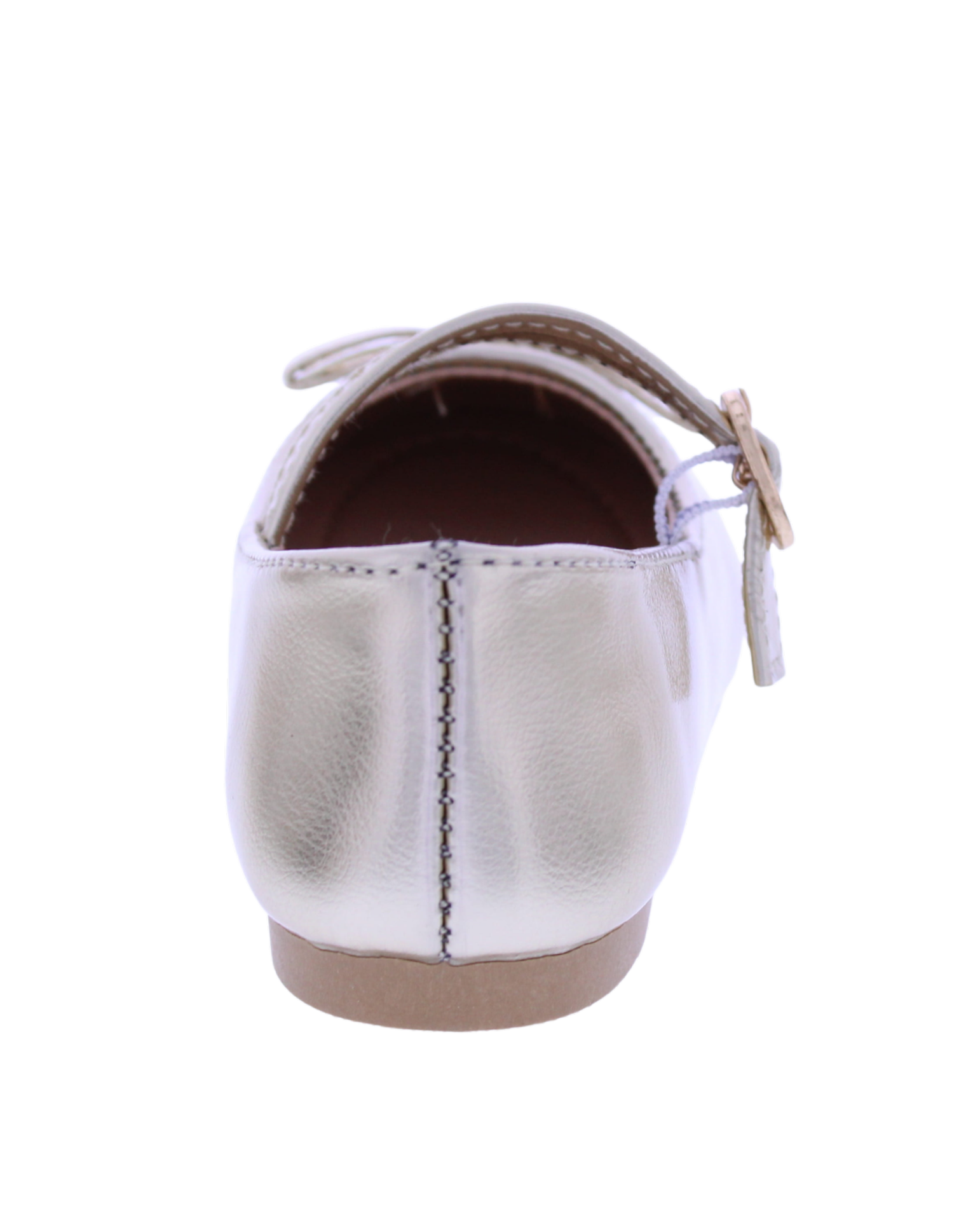 Girls Mary Jane with Metallic Bow