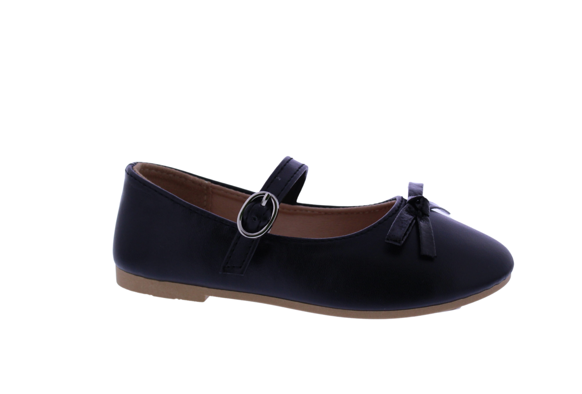 Girls Mary Jane with Metallic Bow