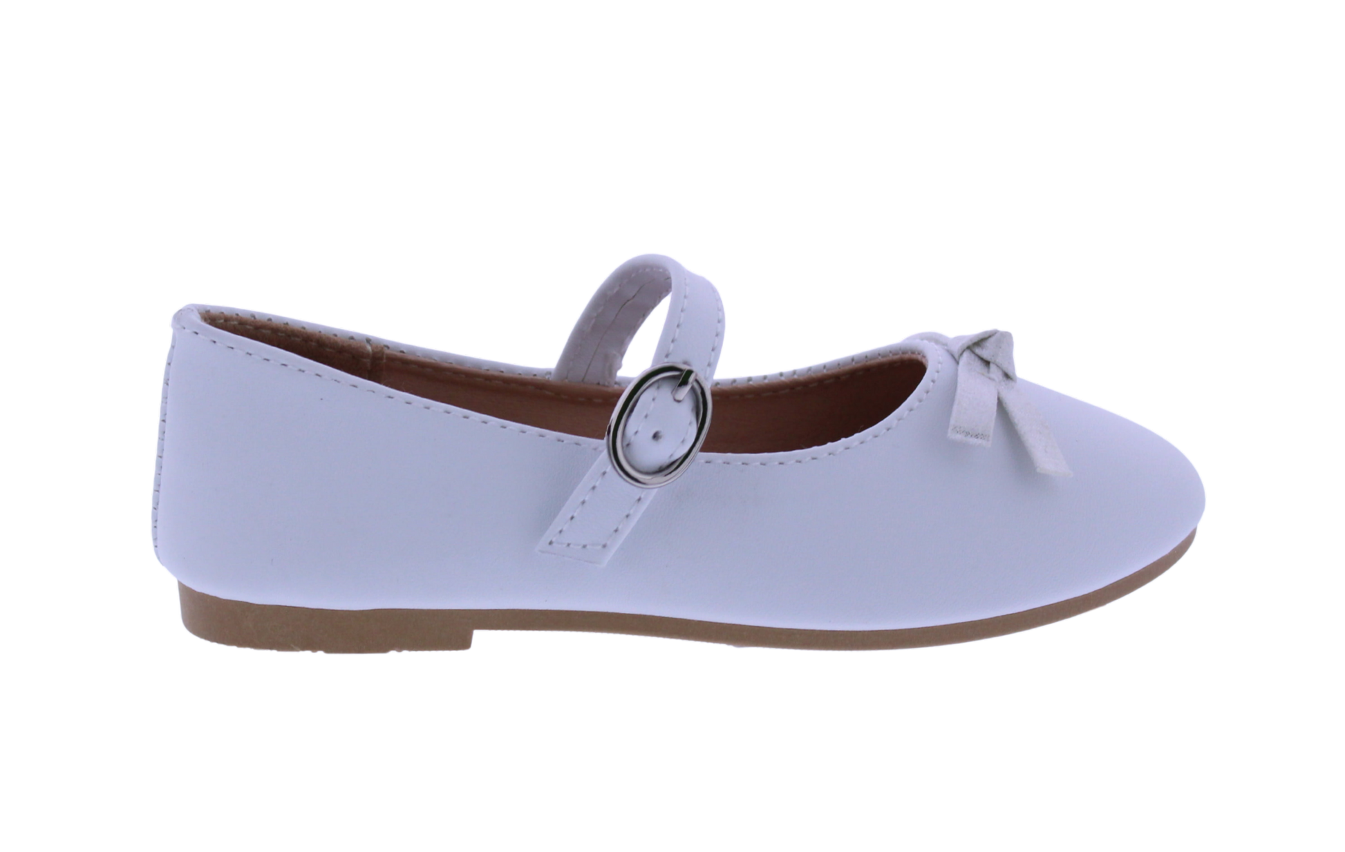 Girls Mary Jane with Metallic Bow