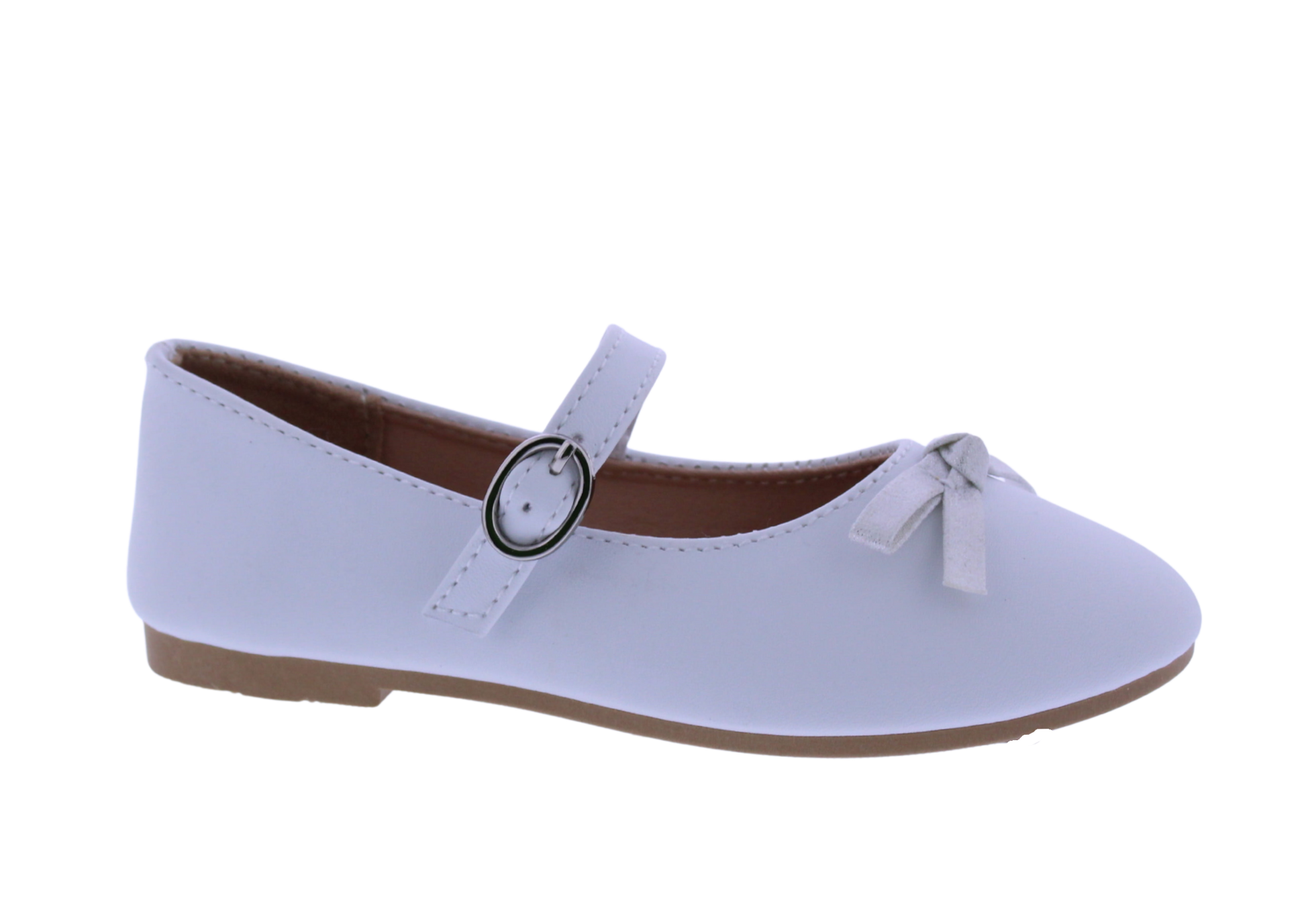 Girls Mary Jane with Metallic Bow
